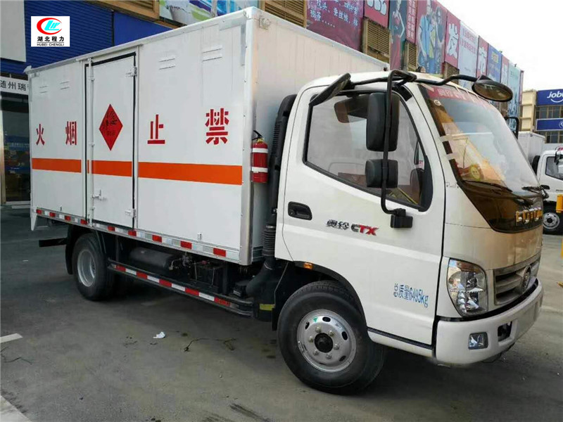 Vehículo de transporte de gas inflamable tipo caja de 5.1 metros de Futian Aoling [Clase II]
