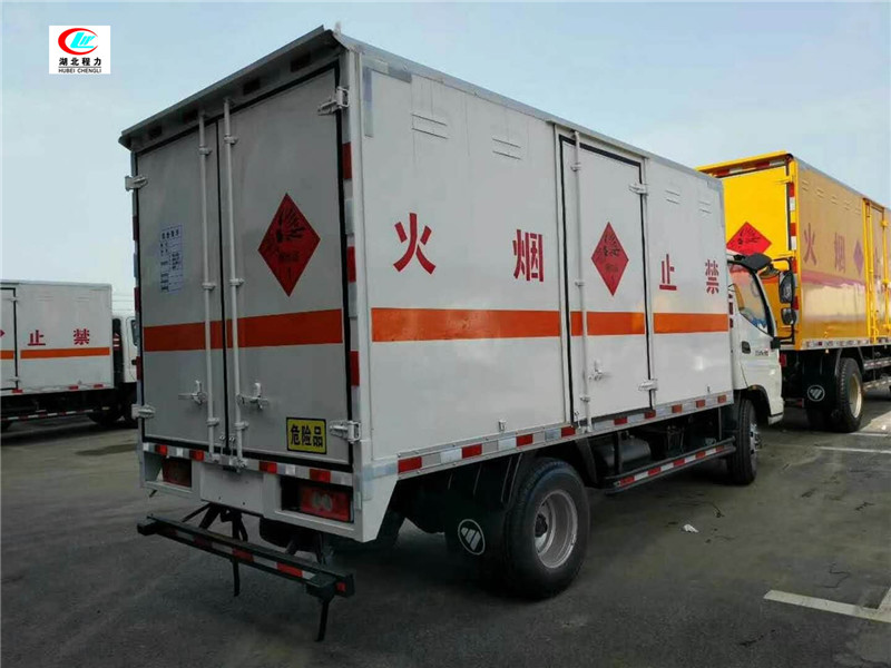 Vehículo de transporte de gas inflamable tipo caja de 5.1 metros de Futian Aoling [Clase II]