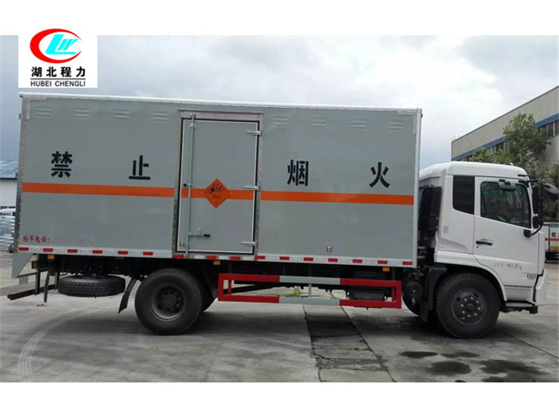 Vehículo de transporte de gas combustible tipo caja de Dongfeng Tianjin de 6.2 metros [Clase II]