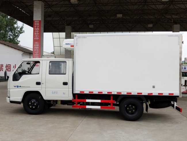 (Longitud: 3.2 metros) Camión refrigerado Jiangling Shunda de dos filas