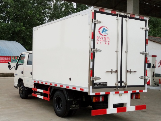 (Longitud: 3.2 metros) Camión refrigerado Jiangling Shunda de dos filas