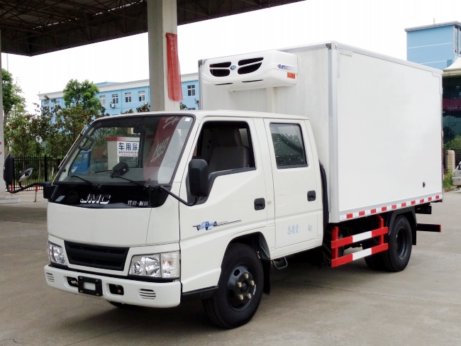 (Longitud: 3.2 metros) Camión refrigerado Jiangling Shunda de dos filas