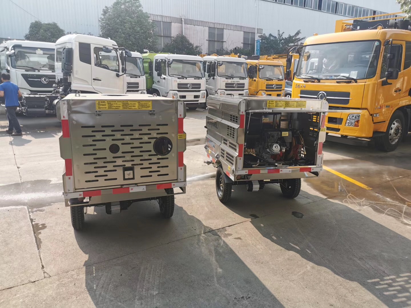 (600 litros) vehículo limpiador eléctrico triciclo