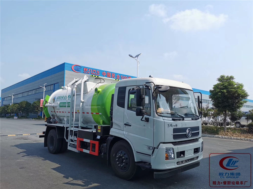 Camión de basura Dongfeng Tianjin tipo para la recolección de residuos de cocina con 11 modelos