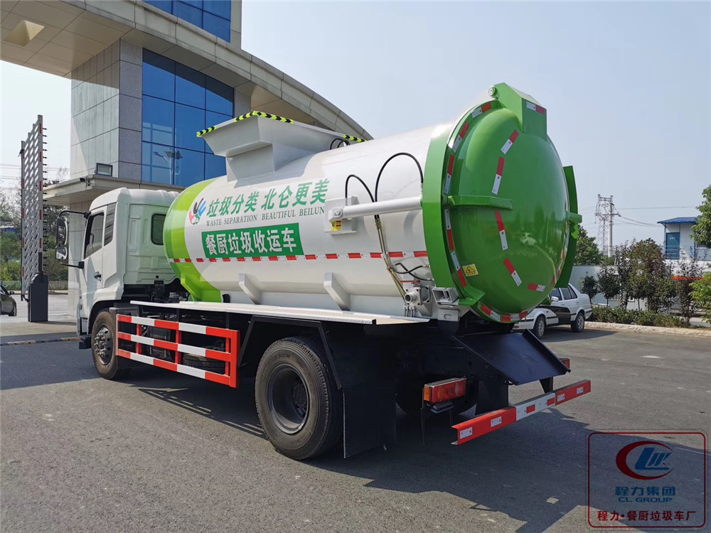 Camión de basura Dongfeng Tianjin tipo para la recolección de residuos de cocina con 11 modelos