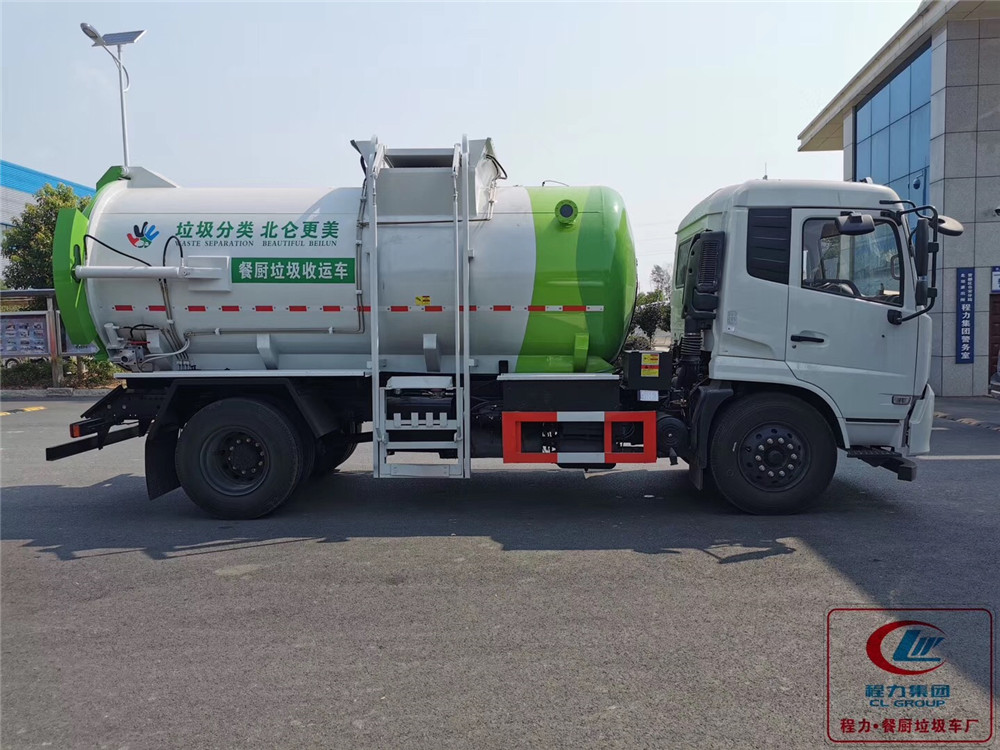 Camión de basura Dongfeng Tianjin tipo para la recolección de residuos de cocina con 11 modelos