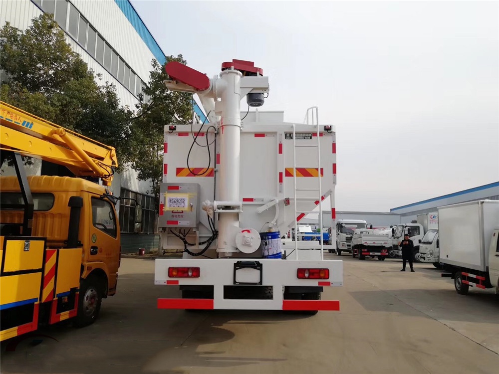 Vehículo de transporte de alimentación en polvo Dongfeng Tianjin Pequeño Tres-Ejes [30 metros cúbicos]