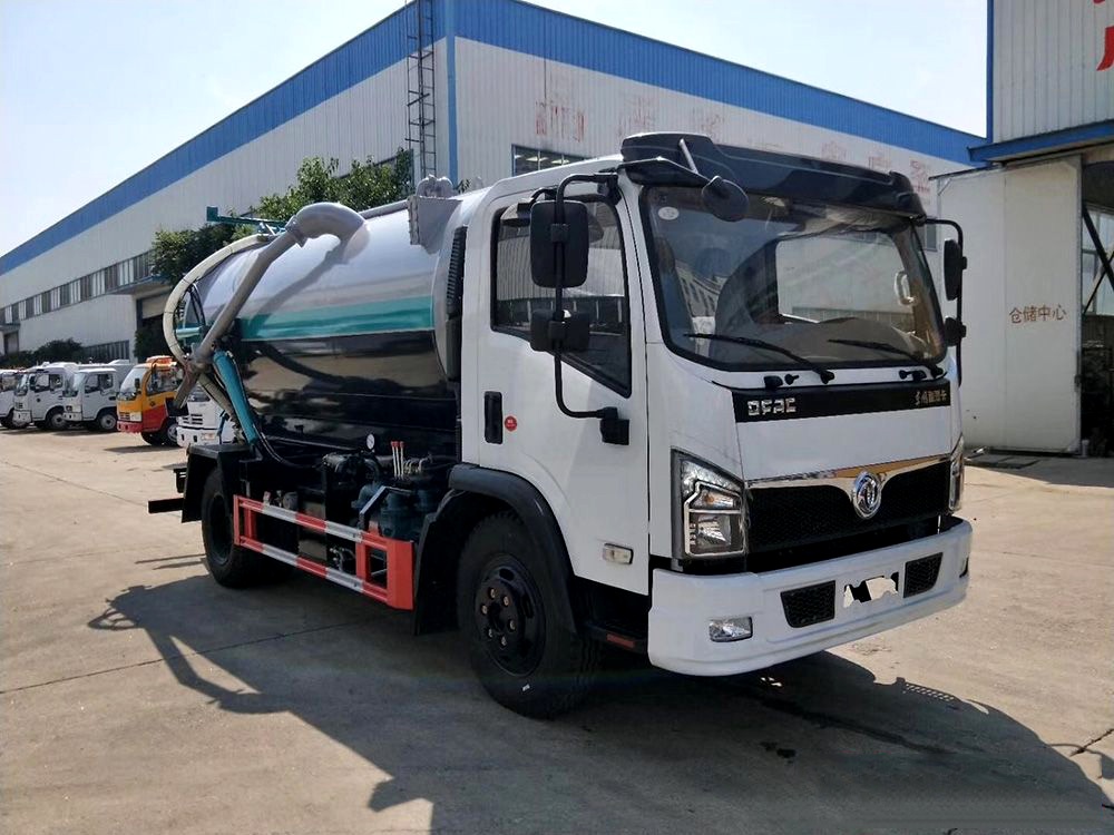【8 Partes】 Vehículo de recolección de aguas residuales Dongfeng D7
