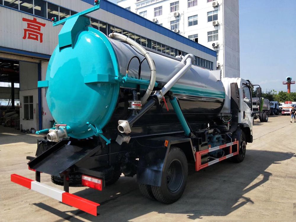 【8 Partes】 Vehículo de recolección de aguas residuales Dongfeng D7