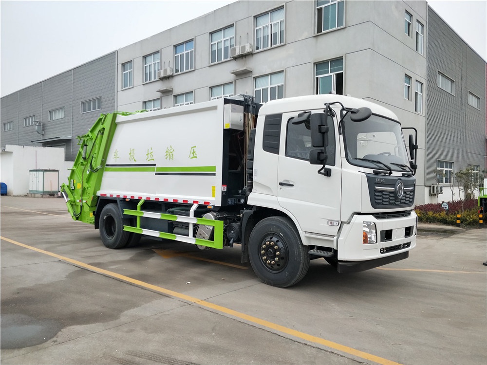 【14 cubic】 Camión compactador de basura Dongfeng Tianjin
