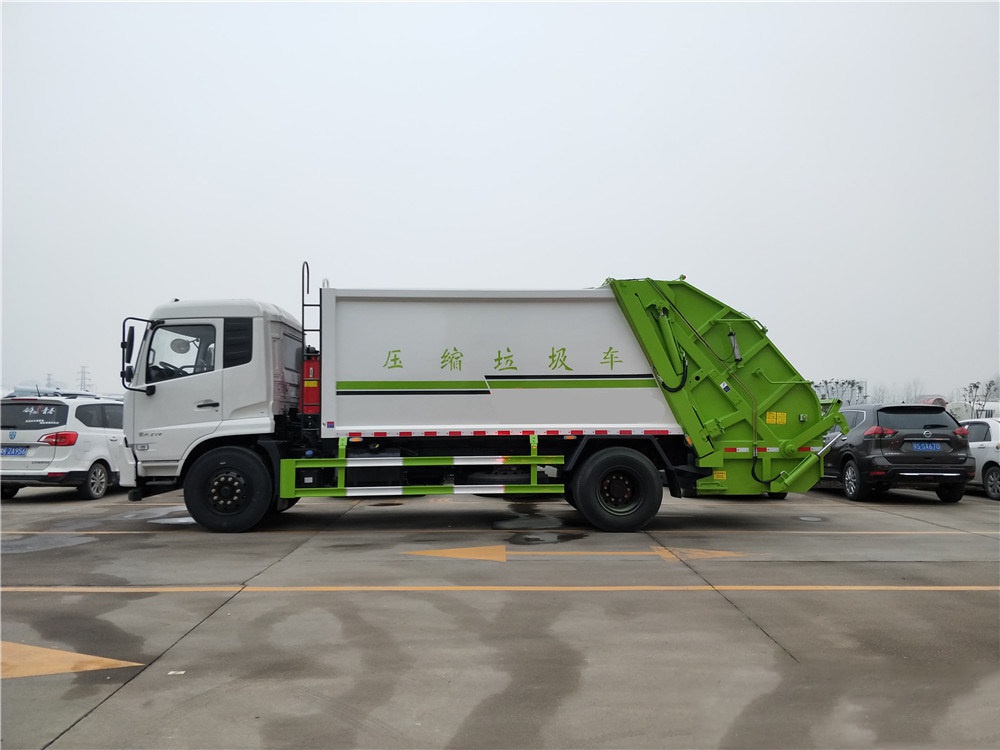 【14 cubic】 Camión compactador de basura Dongfeng Tianjin
