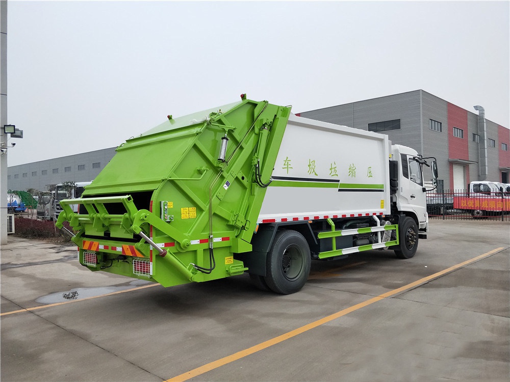 【14 cubic】 Camión compactador de basura Dongfeng Tianjin