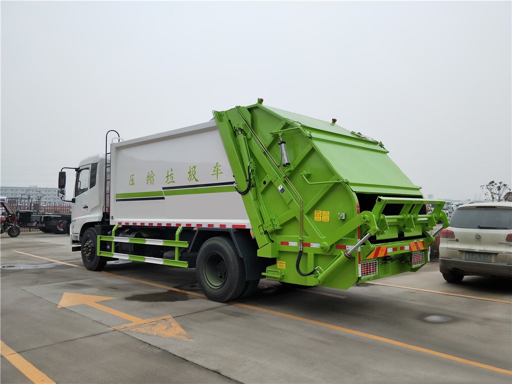 【14 cubic】 Camión compactador de basura Dongfeng Tianjin