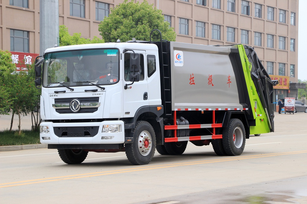 【10 cubic meters】 Camión compactador de basura Dongfeng D9