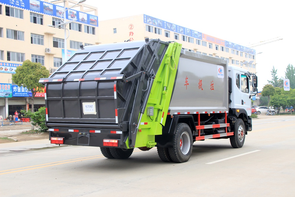 【10 cubic meters】 Camión compactador de basura Dongfeng D9