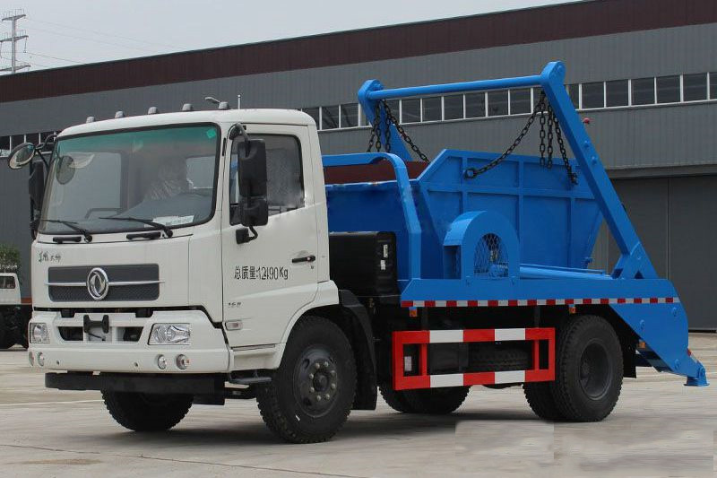 【12 cubicidad】 Camión de carga Dongfeng Tianjin con brazo desplegable