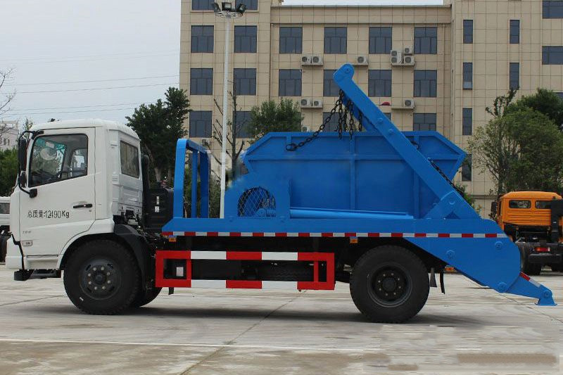 【12 cubicidad】 Camión de carga Dongfeng Tianjin con brazo desplegable