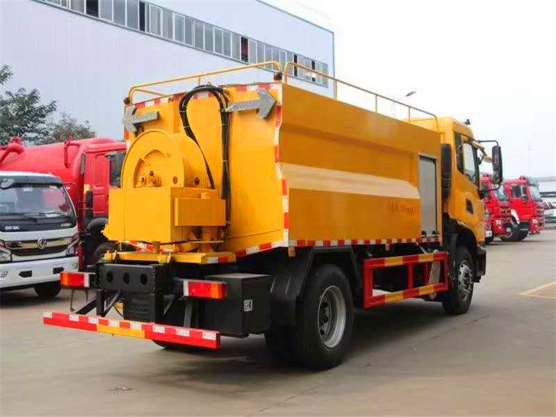 Vehículo limpiador de tuberías cilíndricas de 10 metros cúbicos de Tianjin Dongfeng