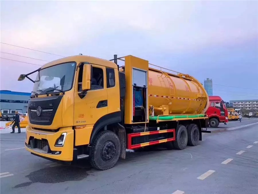 Vehículo de limpieza y absorción de aguas residuales Tianlonghao con puentes gemelos de 20 toneladas