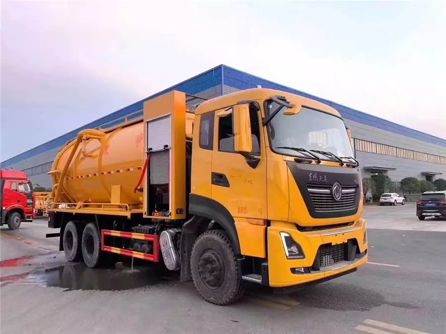 Vehículo de limpieza y absorción de aguas residuales Tianlonghao con puentes gemelos de 20 toneladas