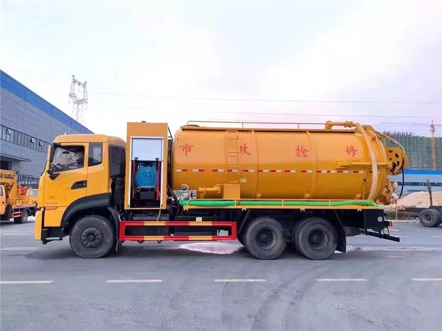 Vehículo de limpieza y absorción de aguas residuales Tianlonghao con puentes gemelos de 20 toneladas