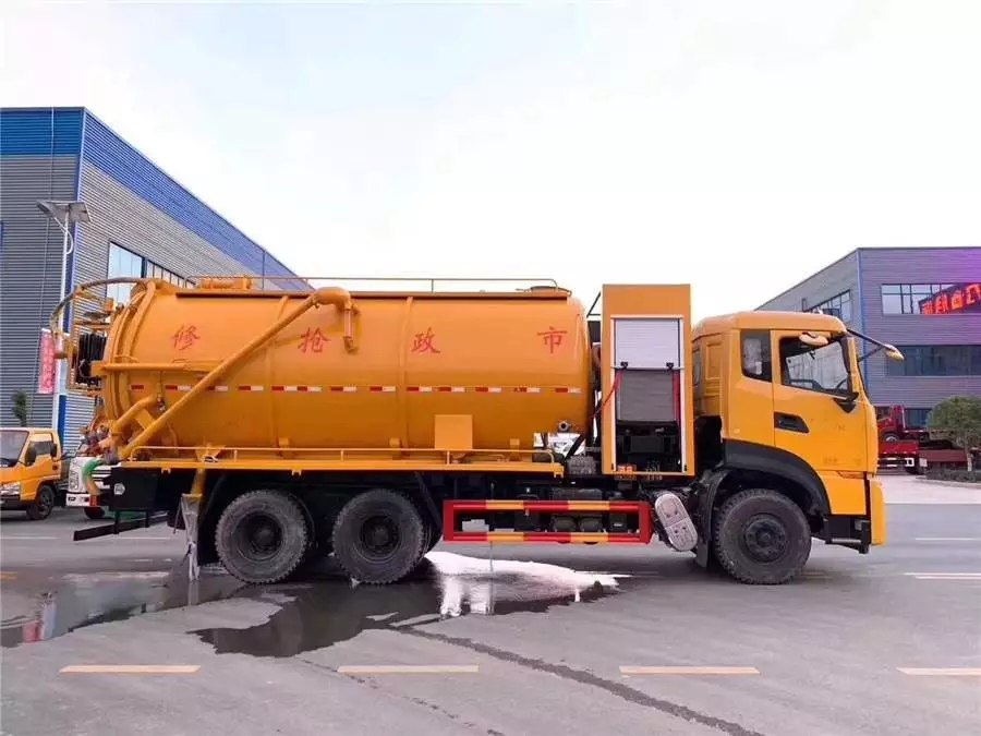 Vehículo de limpieza y absorción de aguas residuales Tianlonghao con puentes gemelos de 20 toneladas
