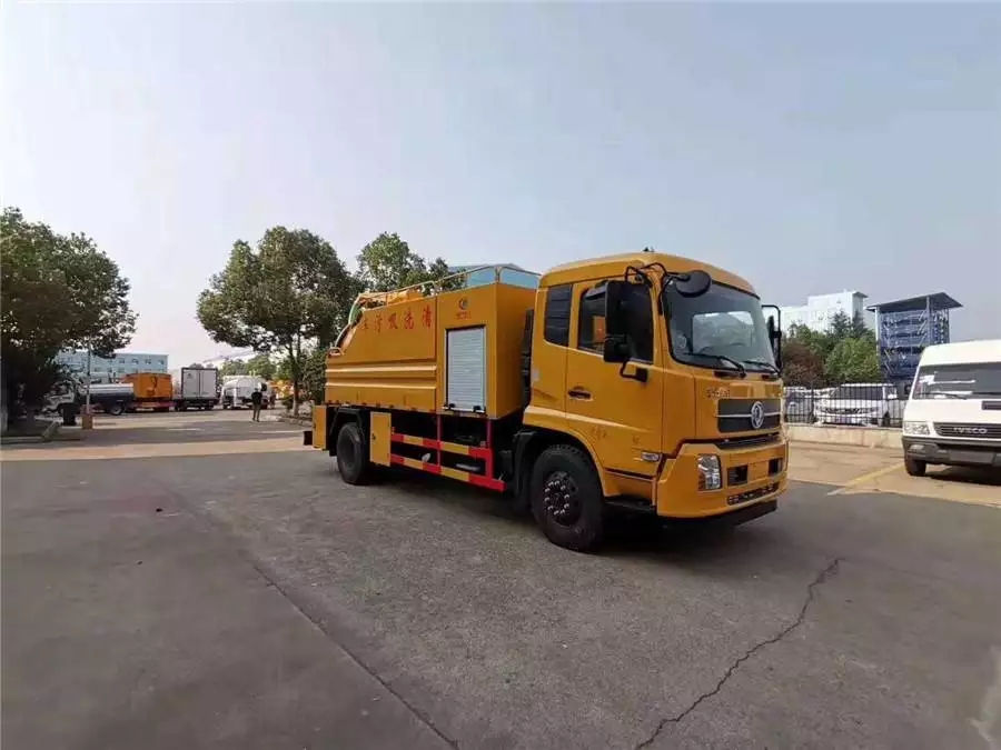 Vehículo limpiador y aspirador de aguas residuales Dongfeng Tianjin de 12 metros cúbicos