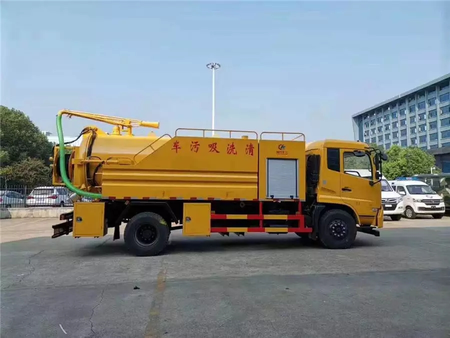 Vehículo limpiador y aspirador de aguas residuales Dongfeng Tianjin de 12 metros cúbicos