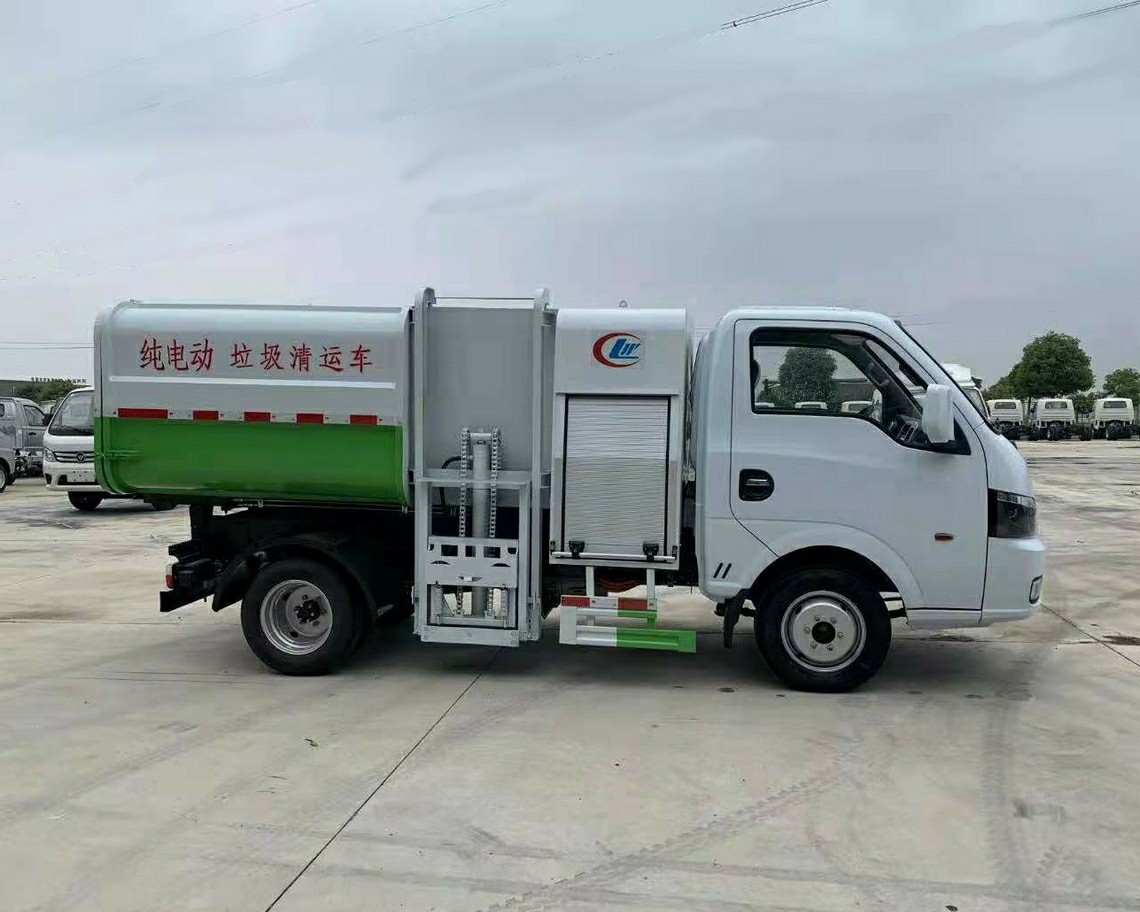 Camión de basura tipo cubo eléctrico de 4 toneladas Dongfeng
