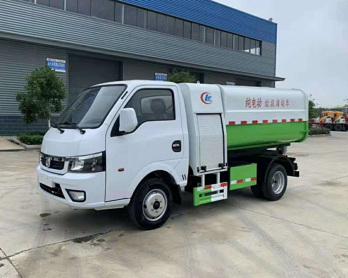 Camión de basura tipo cubo eléctrico de 4 toneladas Dongfeng