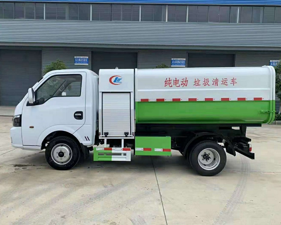 Camión de basura tipo cubo eléctrico de 4 toneladas Dongfeng