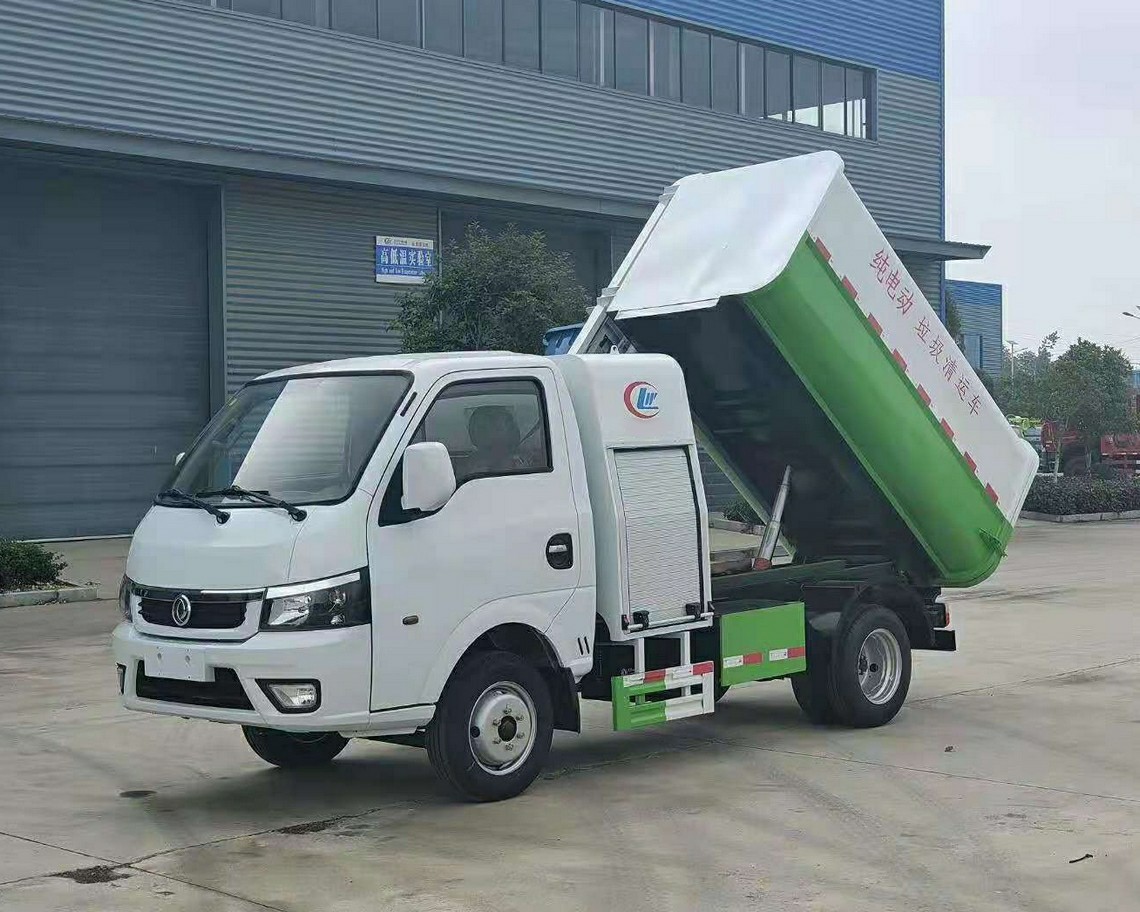 Camión de basura tipo cubo eléctrico de 4 toneladas Dongfeng