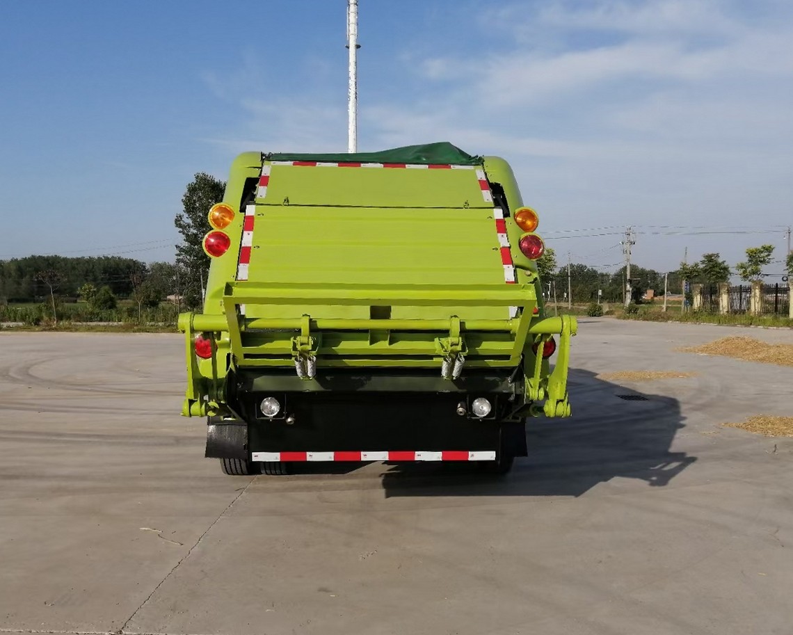 Camión de basura de 8 toneladas Dongfeng Kapte eléctrico comprimido