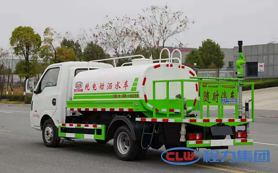 Dongfeng Huashen camión de tanque de agua todo eléctrico de 3 ruedas