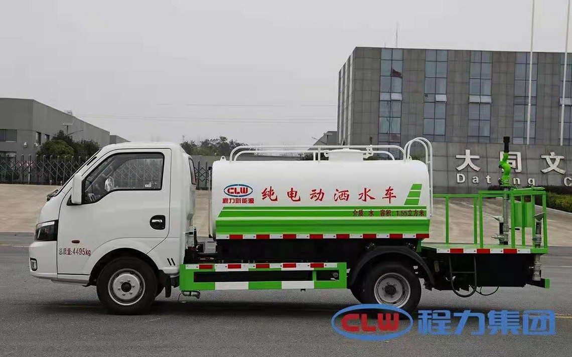 Dongfeng Huashen camión de tanque de agua todo eléctrico de 3 ruedas