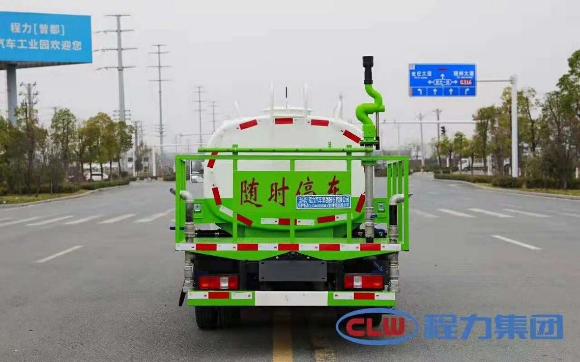 Dongfeng Huashen camión de tanque de agua todo eléctrico de 3 ruedas