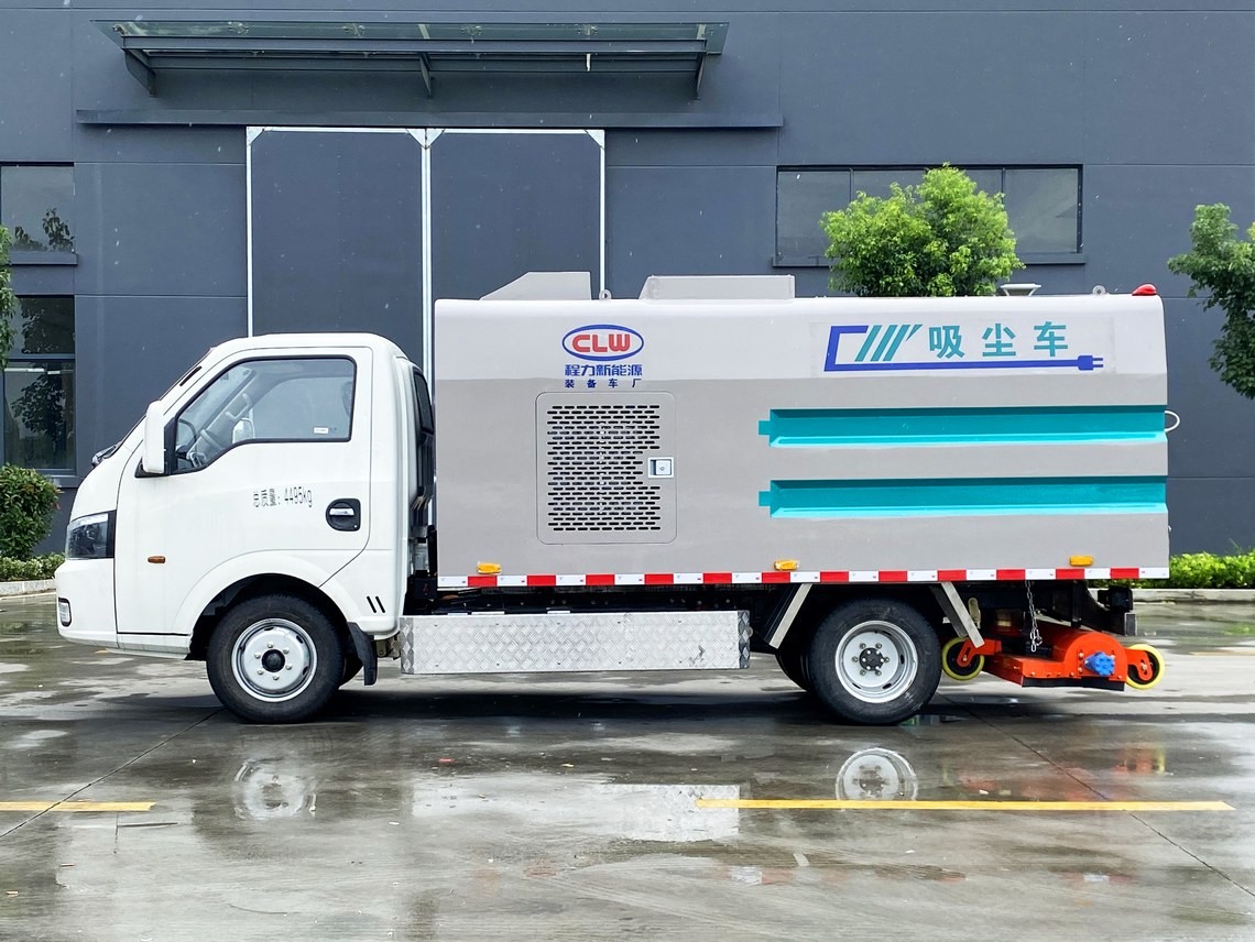 Vehículo de limpieza de polvo de vacío eléctrico de 3.5 metros cúbicos Dongfeng Huashen