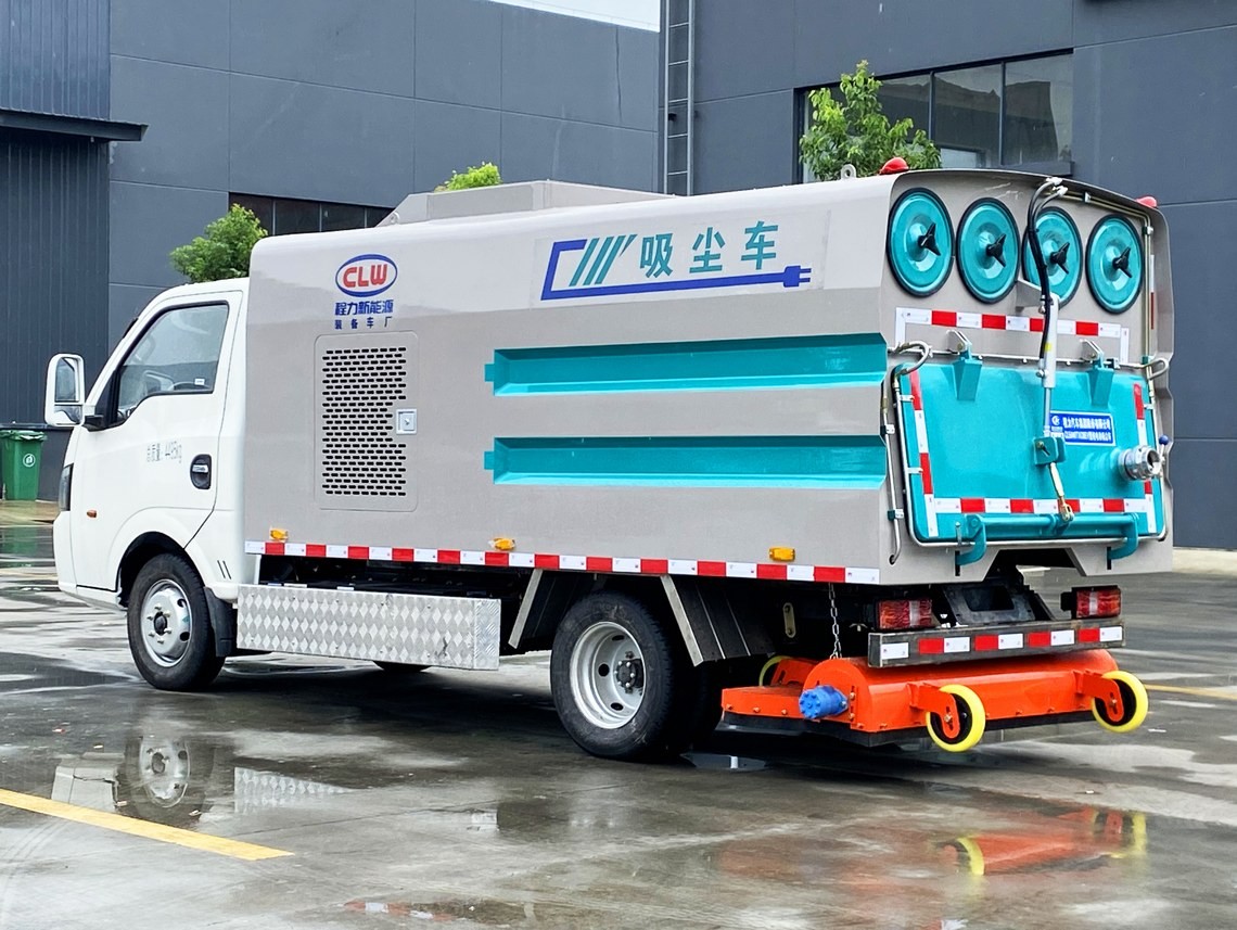 Vehículo de limpieza de polvo de vacío eléctrico de 3.5 metros cúbicos Dongfeng Huashen