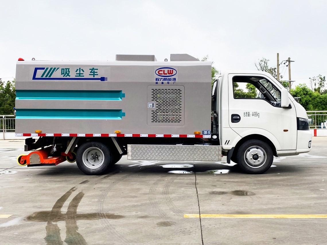 Vehículo de limpieza de polvo de vacío eléctrico de 3.5 metros cúbicos Dongfeng Huashen