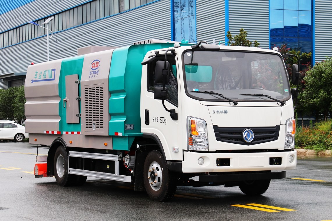 Vehículo de limpieza de vacío eléctrico Dongfeng Huashen de 5.5 metros cúbicos