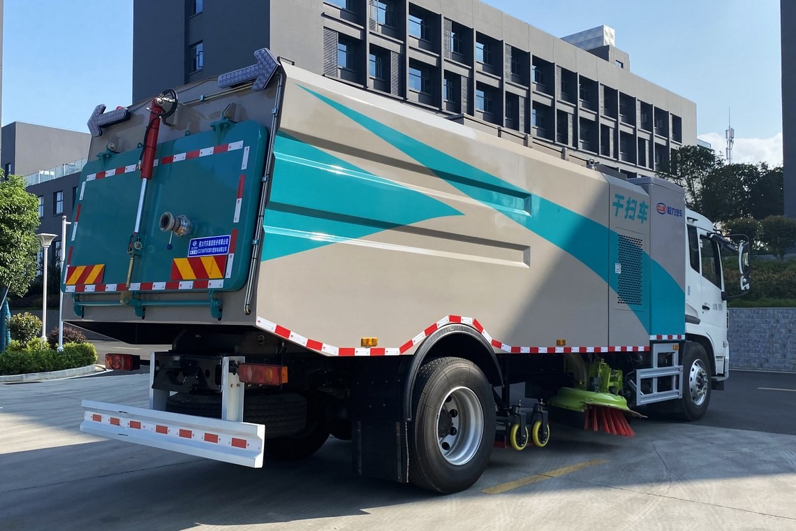 Vehículo de limpieza eléctrica seca y aspiradora de Dongfeng Tianjin