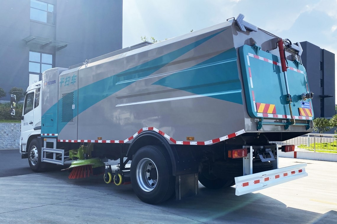 Vehículo de limpieza eléctrica seca y aspiradora de Dongfeng Tianjin