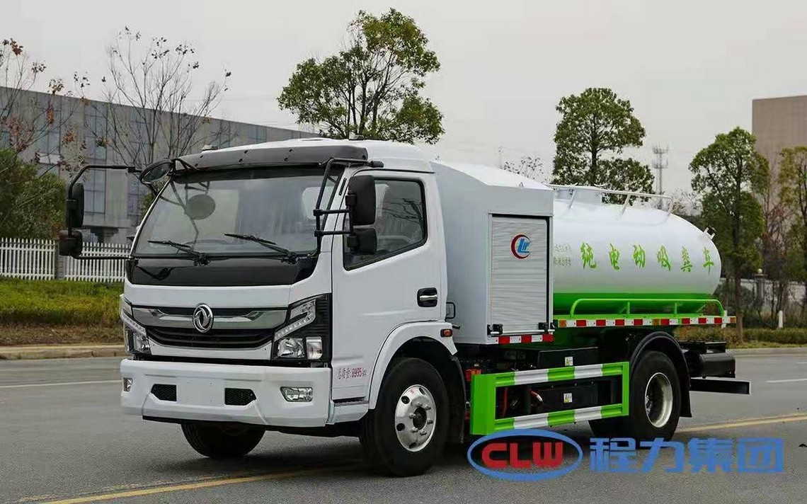 Vehículo de limpieza de aguas residuales eléctrico puro Dongfeng de cinco partes