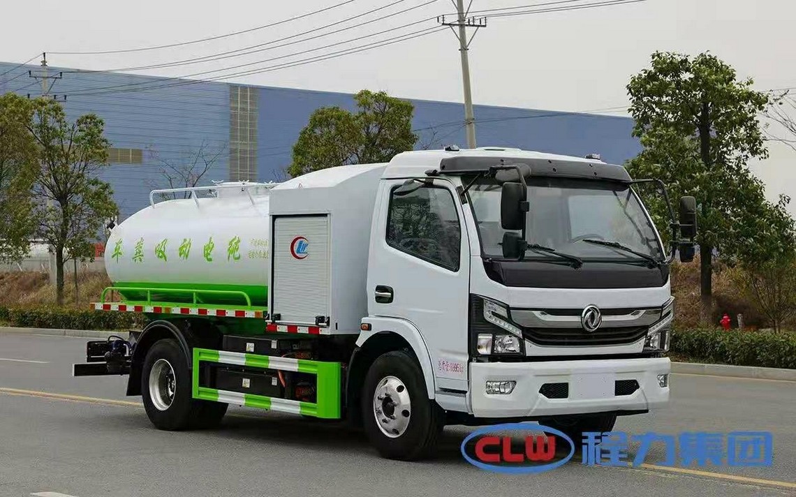 Vehículo de limpieza de aguas residuales eléctrico puro Dongfeng de cinco partes