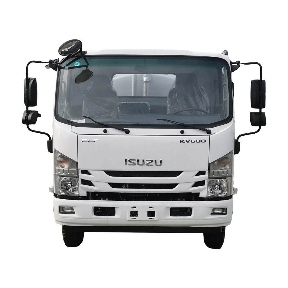 Camión de succión de aguas residuales fecales Isuzu ELF 700P 4x2 RHD 10000L Tanque con bomba de vacío de diésel manual JUROP italiana Export Chasis