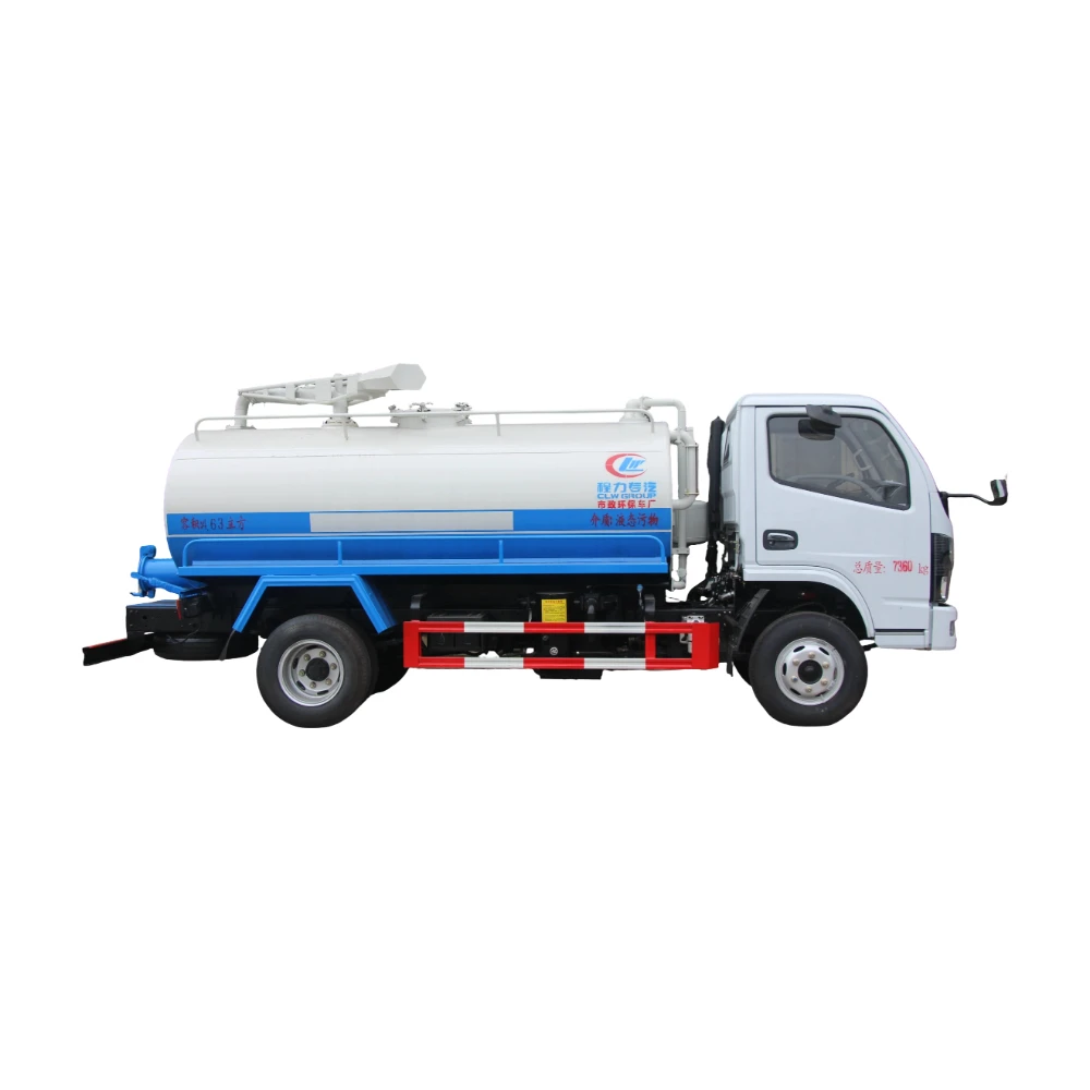 Camión de tanque séptico de desechos de diésel 4x2 con transmisión manual para las necesidades de succión de desechos en Sudáfrica