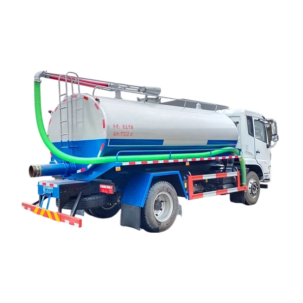Camión de succión de aguas residuales de limpieza manual de fosa séptica Dongfeng 6000L-13000L Vacío de Excremento