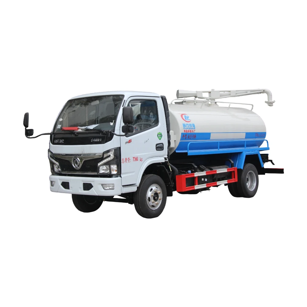 Camión de tanque séptico de desechos de diésel 4x2 con transmisión manual para las necesidades de succión de desechos en Sudáfrica