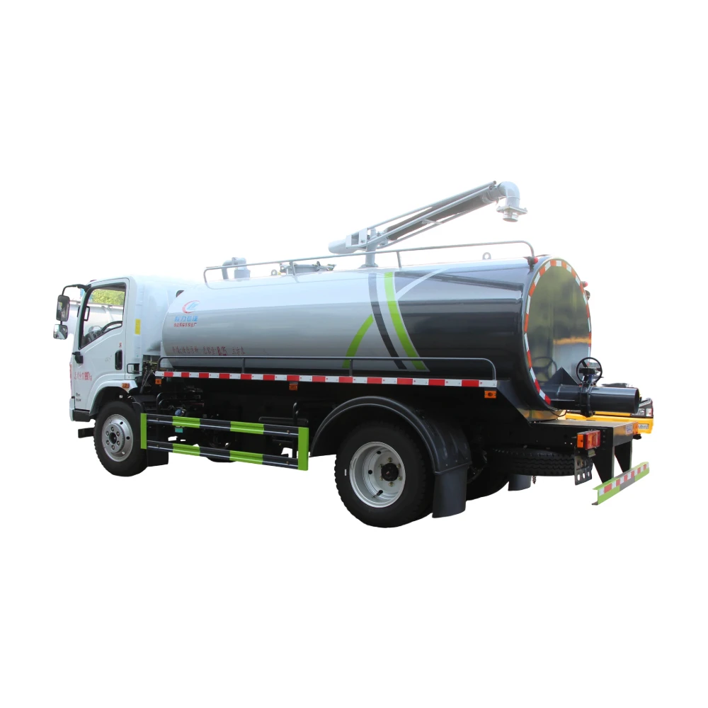Venta directa de camión de succión de aguas residuales Dongfeng Huashen 8 toneladas. Succión y descarga de aguas residuales subterráneas.