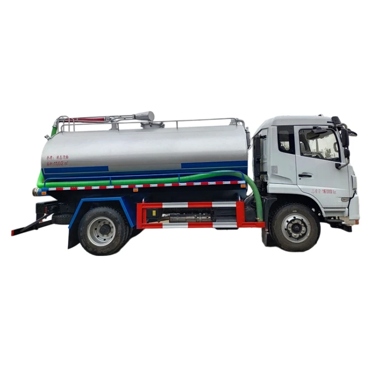Camión de succión de aguas residuales de limpieza manual de fosa séptica Dongfeng 6000L-13000L Vacío de Excremento